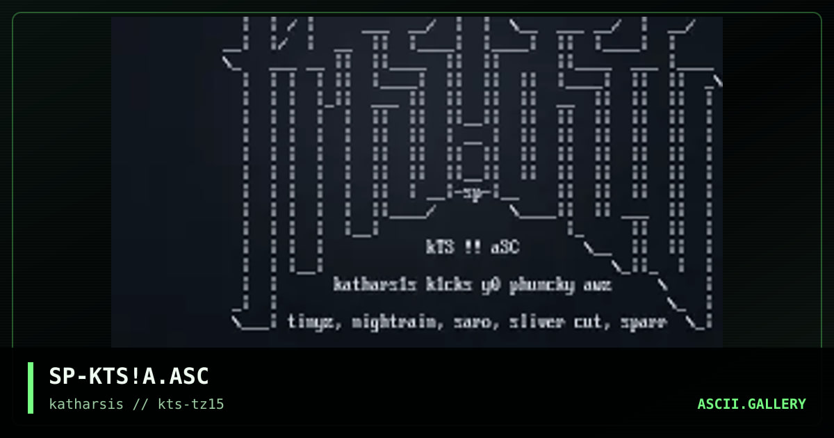SP-KTS!A.ASC, by sparr, 1994