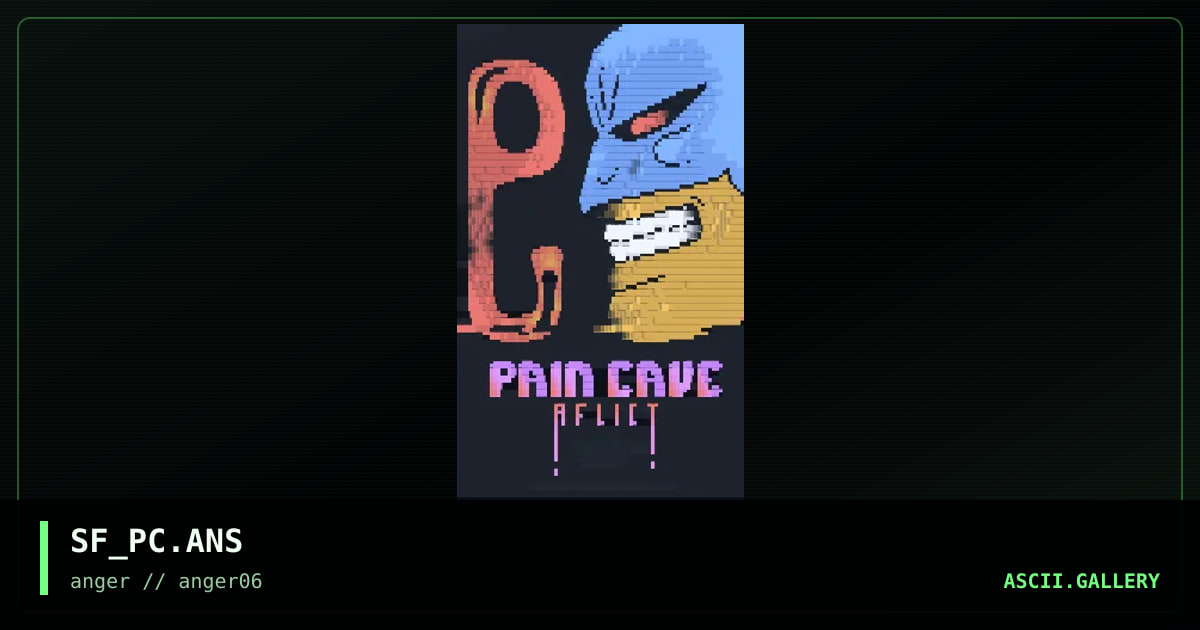 pain cave ansi., by shifter, 1996