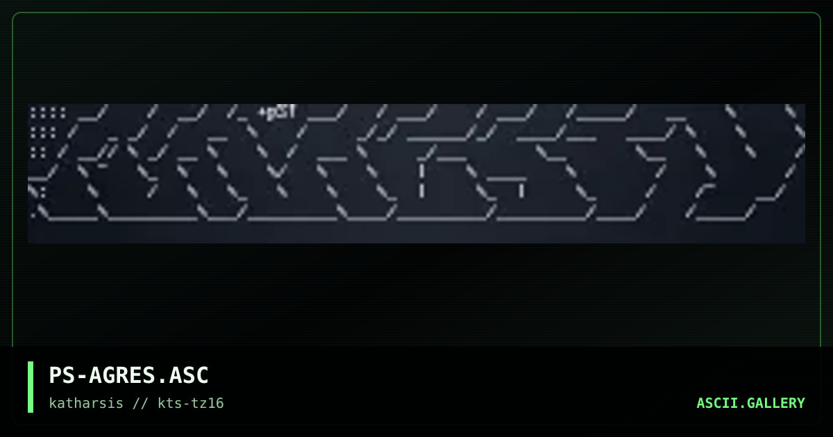 PS-AGRES.ASC, by poskgubbe, 1994