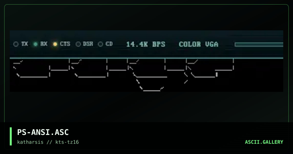 PS-ANSI.ASC, by poskgubbe, 1994