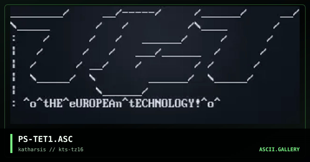 PS-TET1.ASC, by poskgubbe, 1994