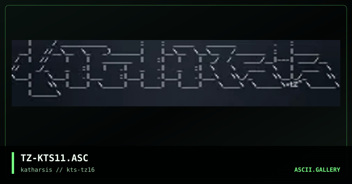 TZ-KTS11.ASC, by tinyz, 1994