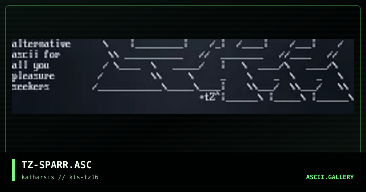 TZ-SPARR.ASC, by tinyz, 1994