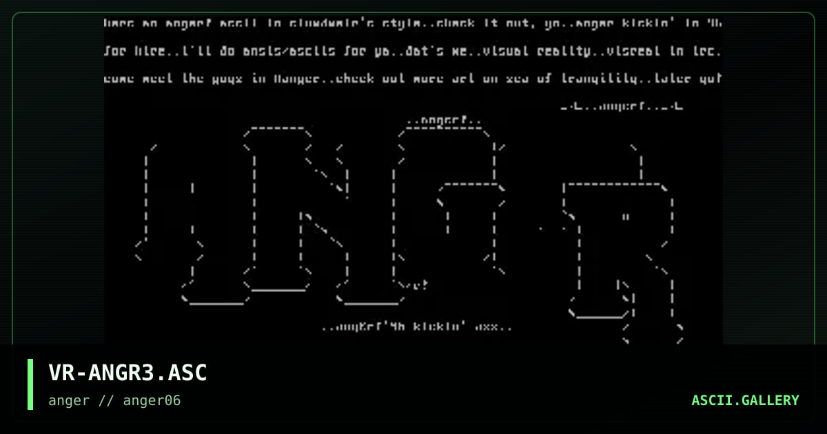 anger assci nigga., by visual reality, 1996