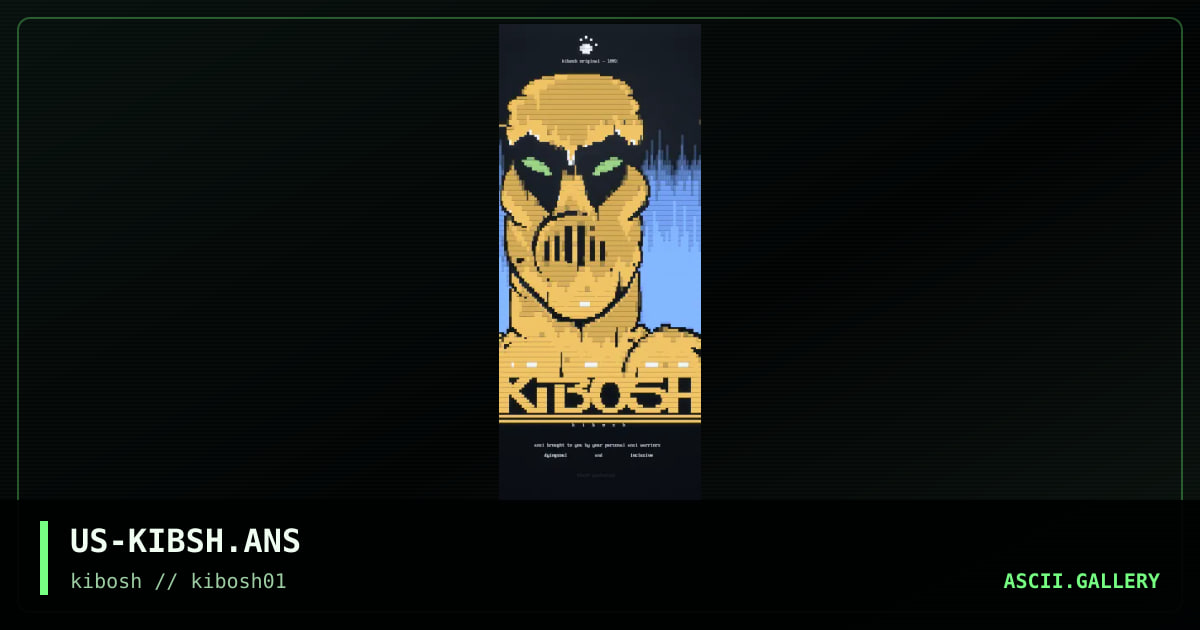 kibosh promoTIONAL, by dyingsoul, inclusive, 1999