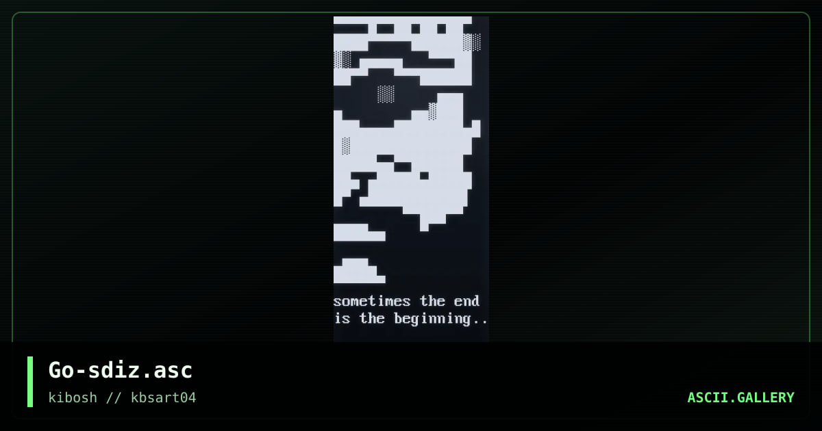 Go-sdiz.asc, by goatboy, 1999