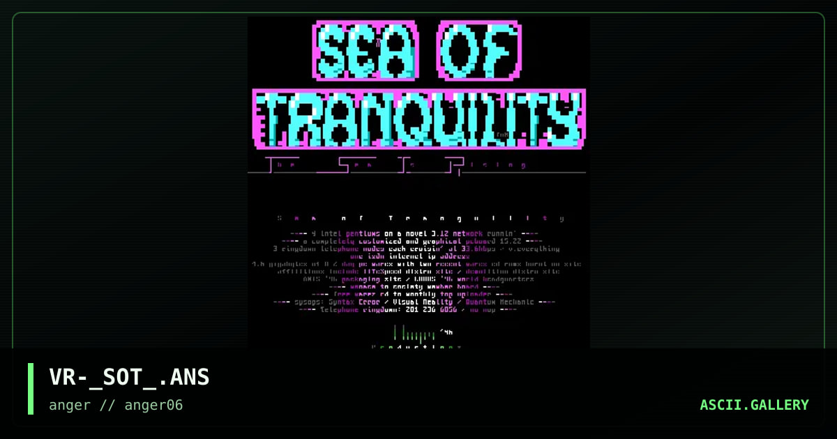 sea of tranquility add., by visual reality, 1996