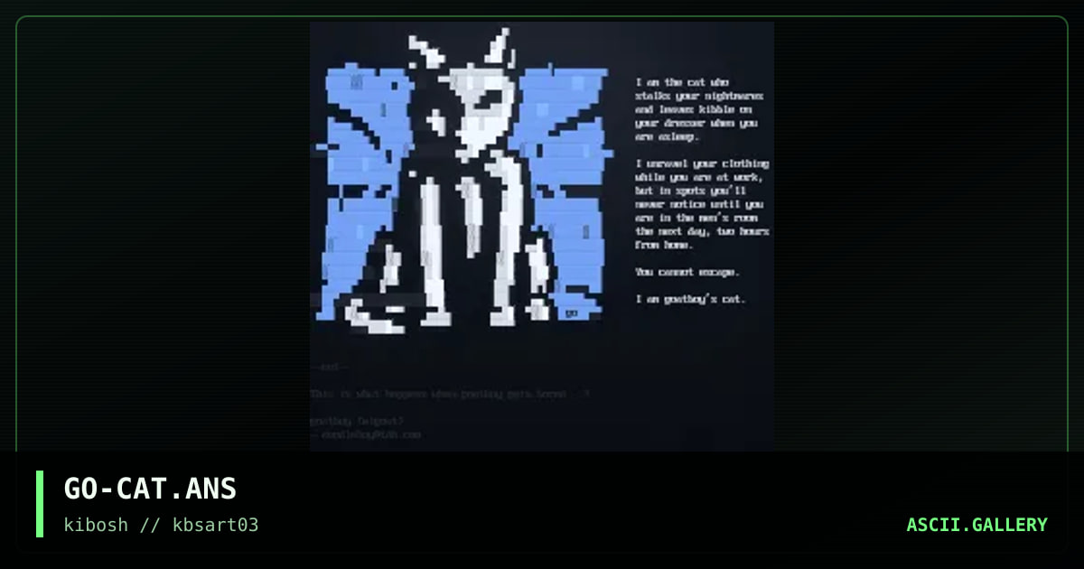 GO-CAT.ANS, by goatboy, 1999