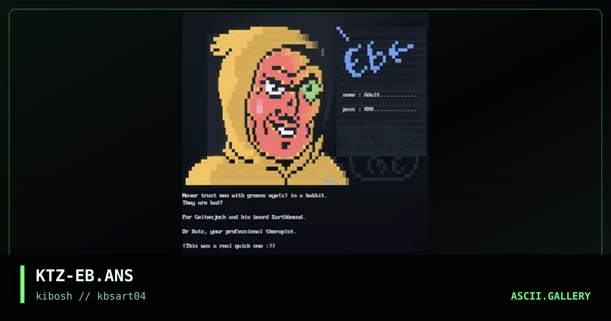 EB, by dr katz, 1999