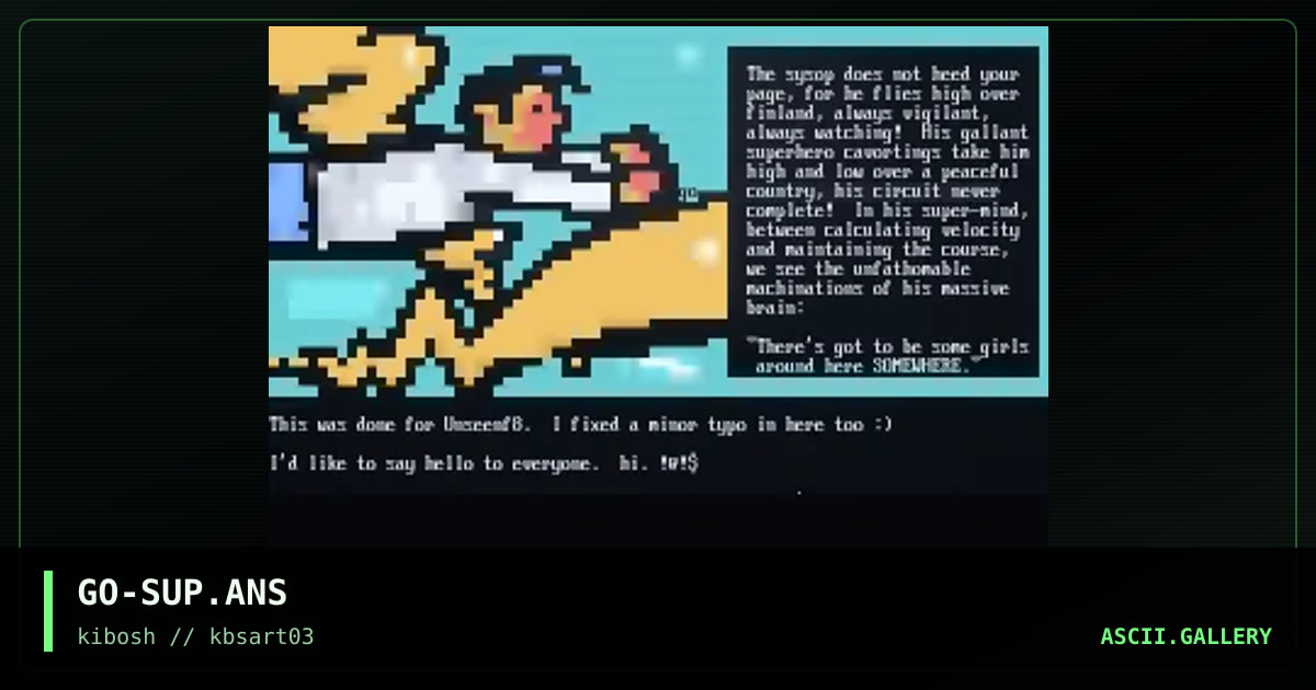 super sysop!, by goatboy, 1999
