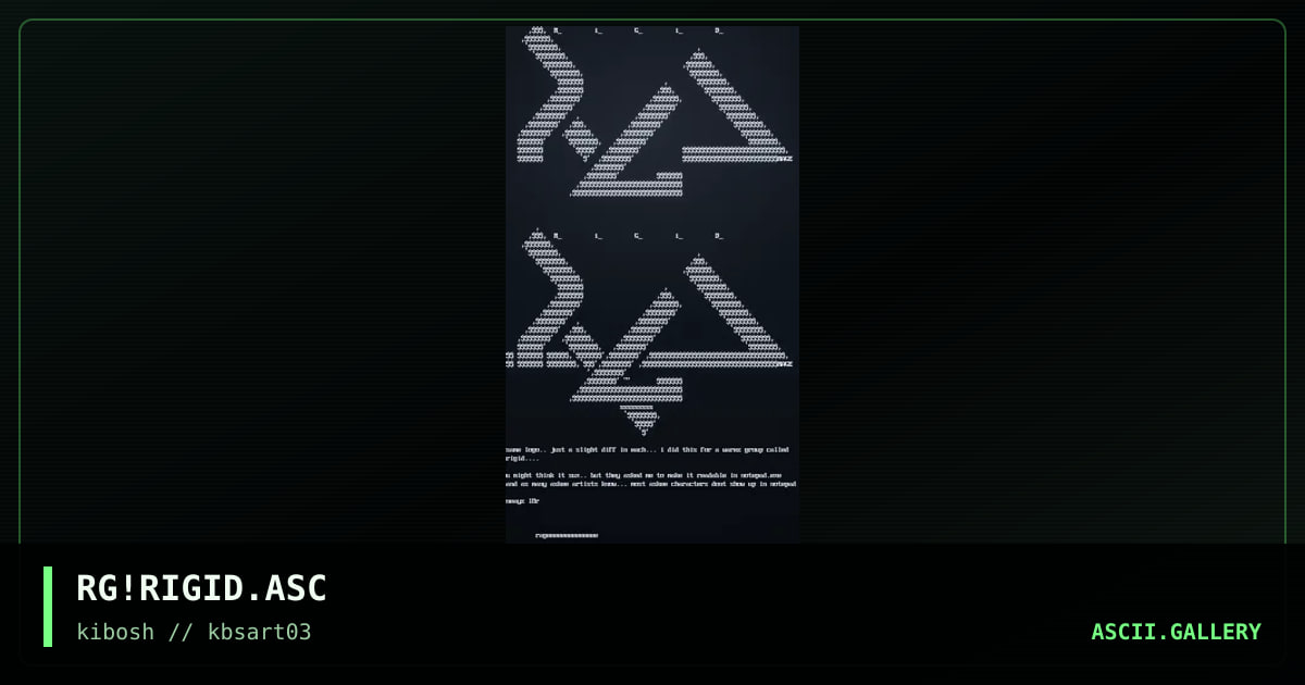 rigid, by rage, 1999