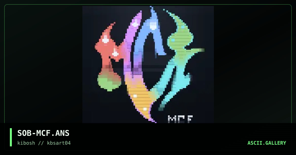 SOB-MCF.ANS, by somberlain, 1999