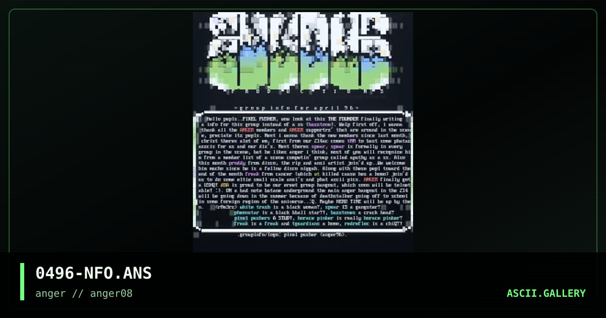 anger not updated group nfo.;), by pixel pusher, 1996