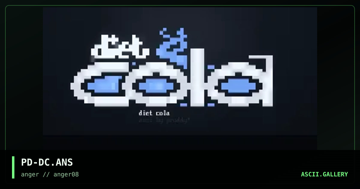 diet cola, by proddy, 1996