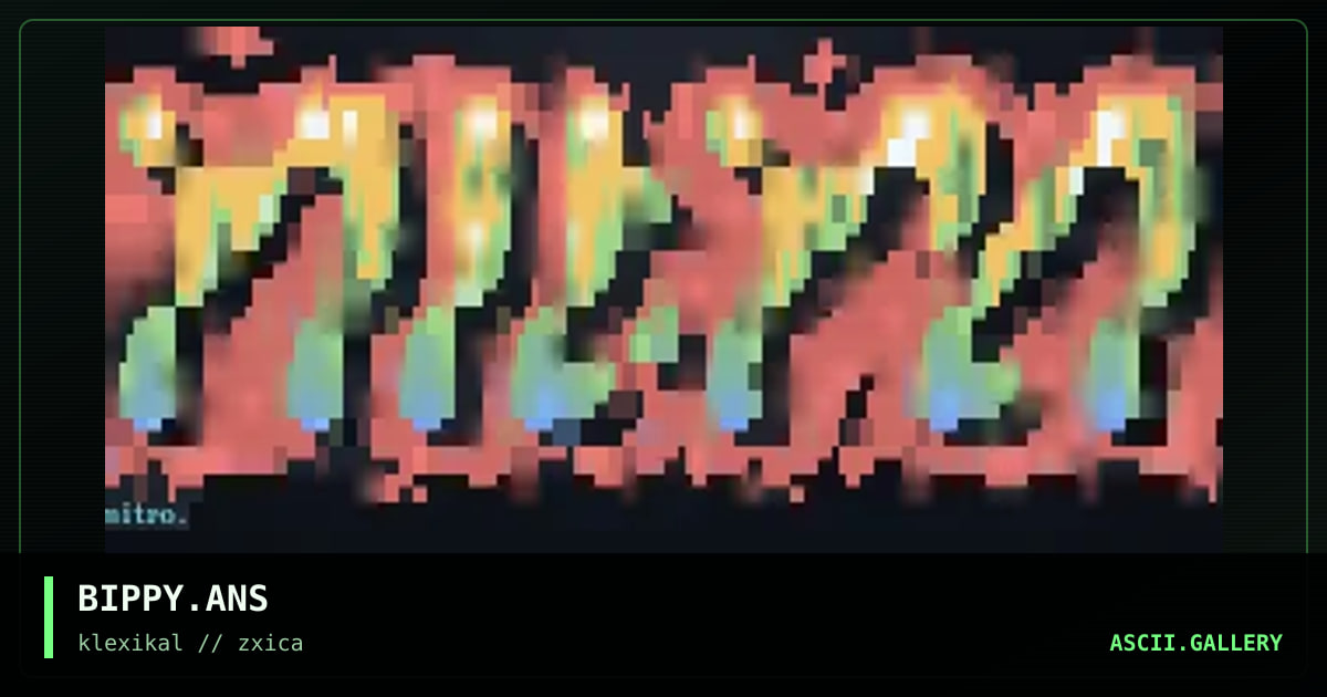 BIPPY.ANS, by dieznyik, 1996