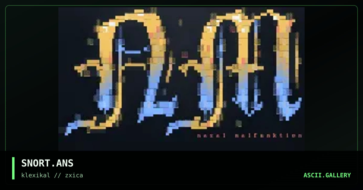SNORT.ANS, by dieznyik, 1996