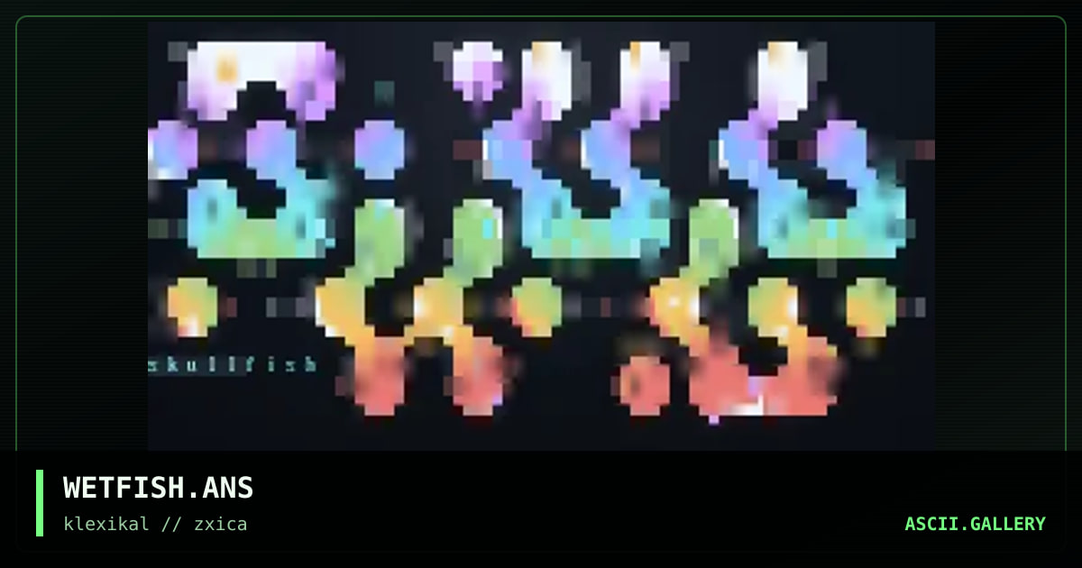 WETFISH.ANS, by dieznyik, 1996