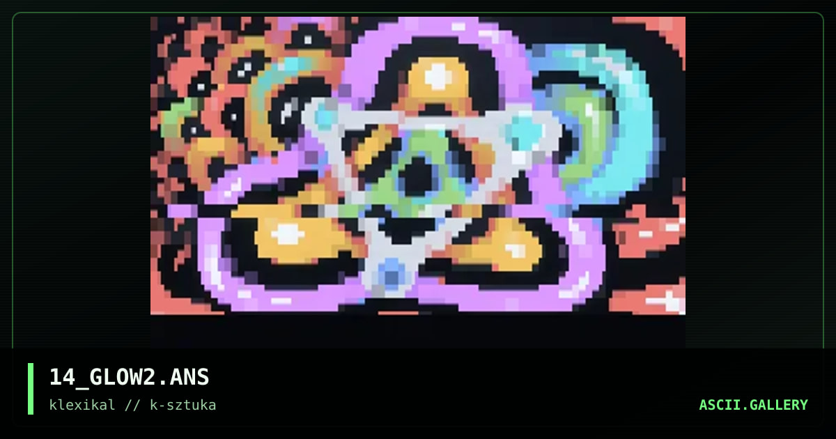 14_GLOW2.ANS, by dieznyik, 1999