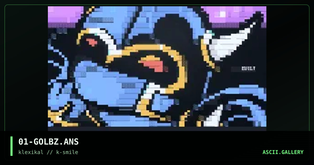 01-GOLBZ.ANS, by dr shizuma, 1999