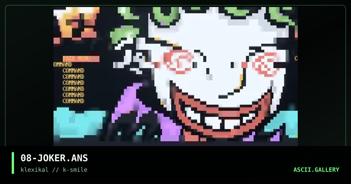 08-JOKER.ANS, by dr shizuma, 1999