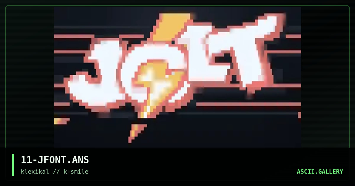 11-JFONT.ANS, by dr shizuma, 1999