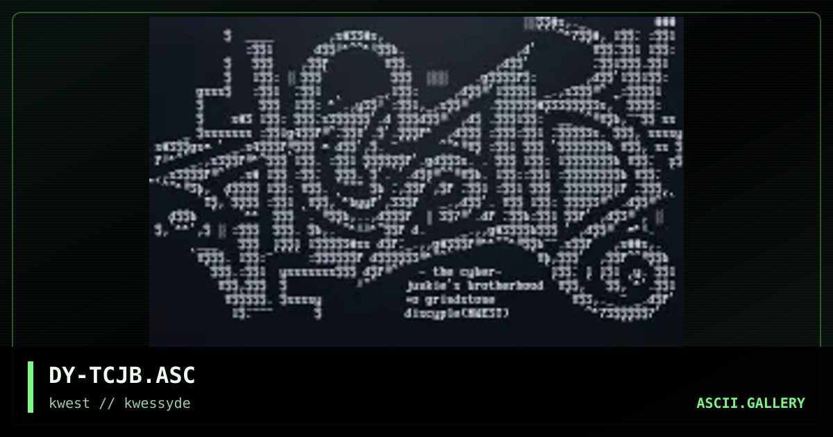 DY-TCJB.ASC, by discyple, 1997