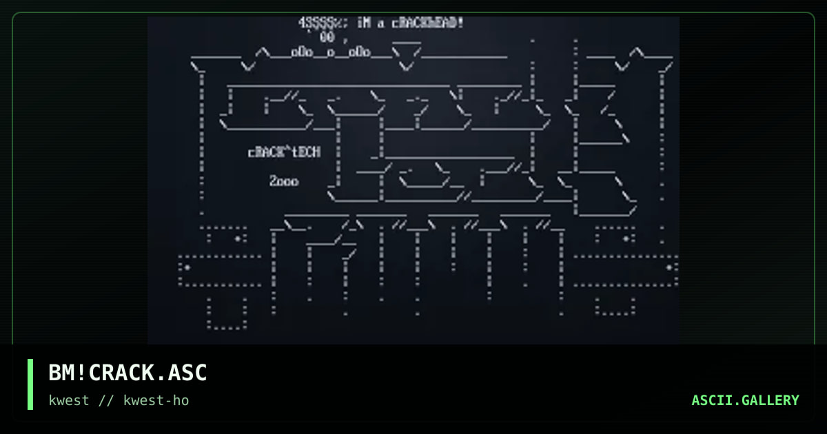 BM!CRACK.ASC, by blindman, 1997