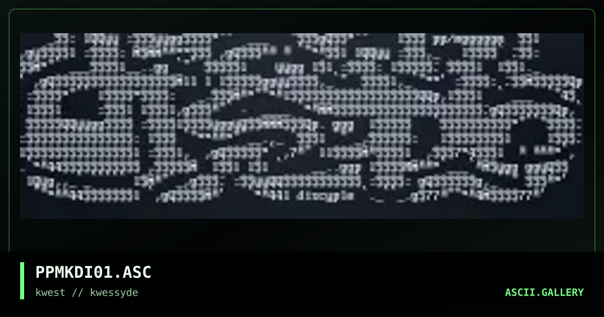 PPMKDI01.ASC, by polymorph, 1997
