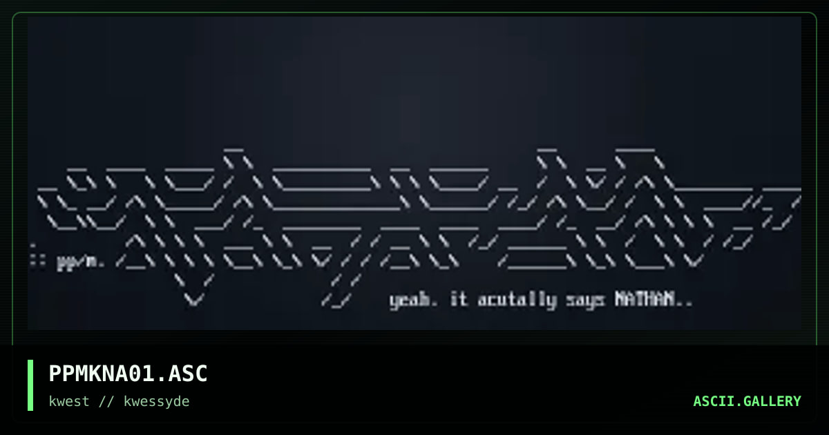 PPMKNA01.ASC, by polymorph, 1997