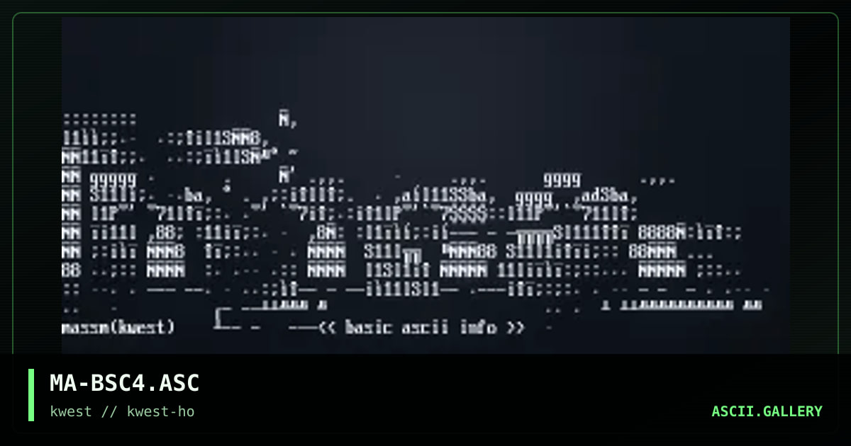 MA-BSC4.ASC, by massm, 1997
