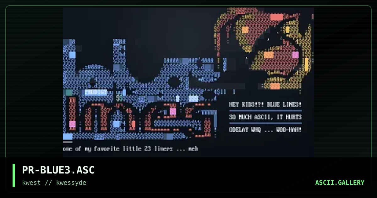 PR-BLUE3.ASC, by the prodigy, 1997