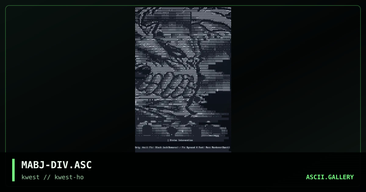MABJ-DIV.ASC, by mass murderer, black jack, 1997