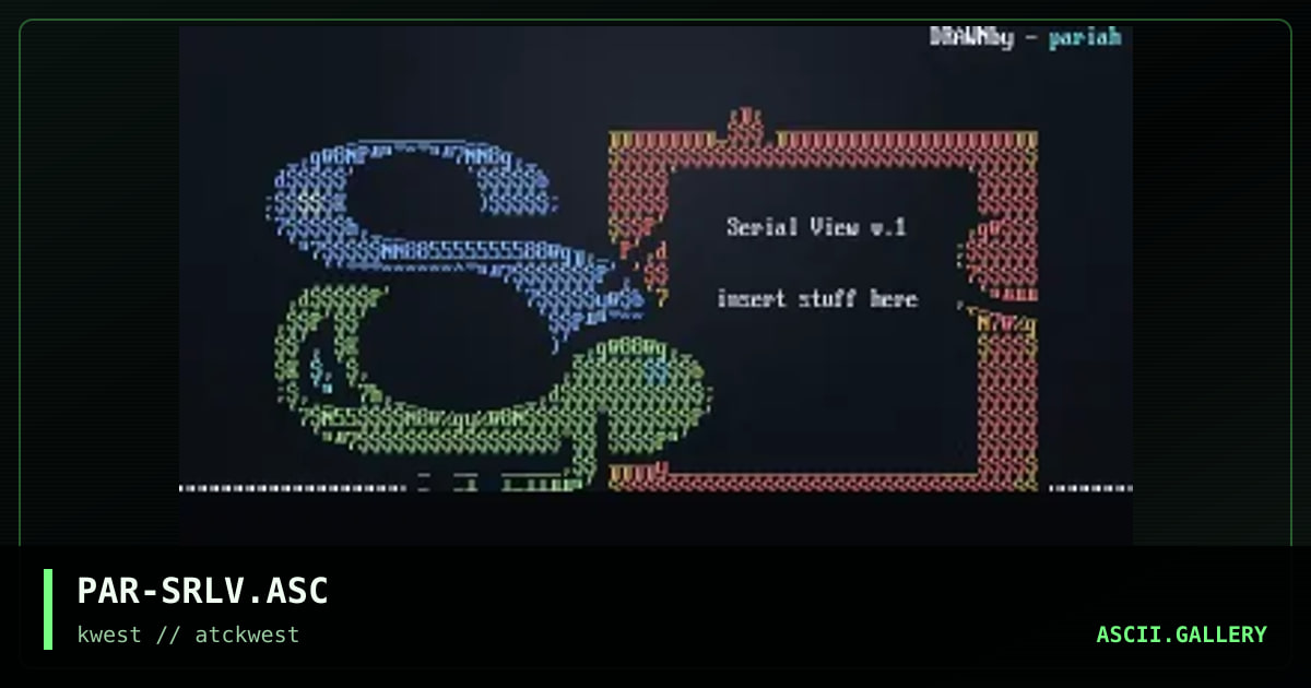 Serial View, by pariah, 1997