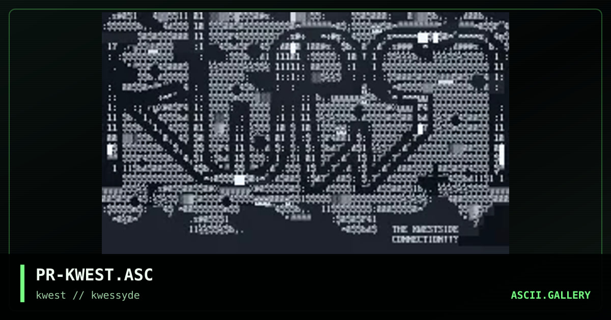 PR-KWEST.ASC, by the prodigy, 1997