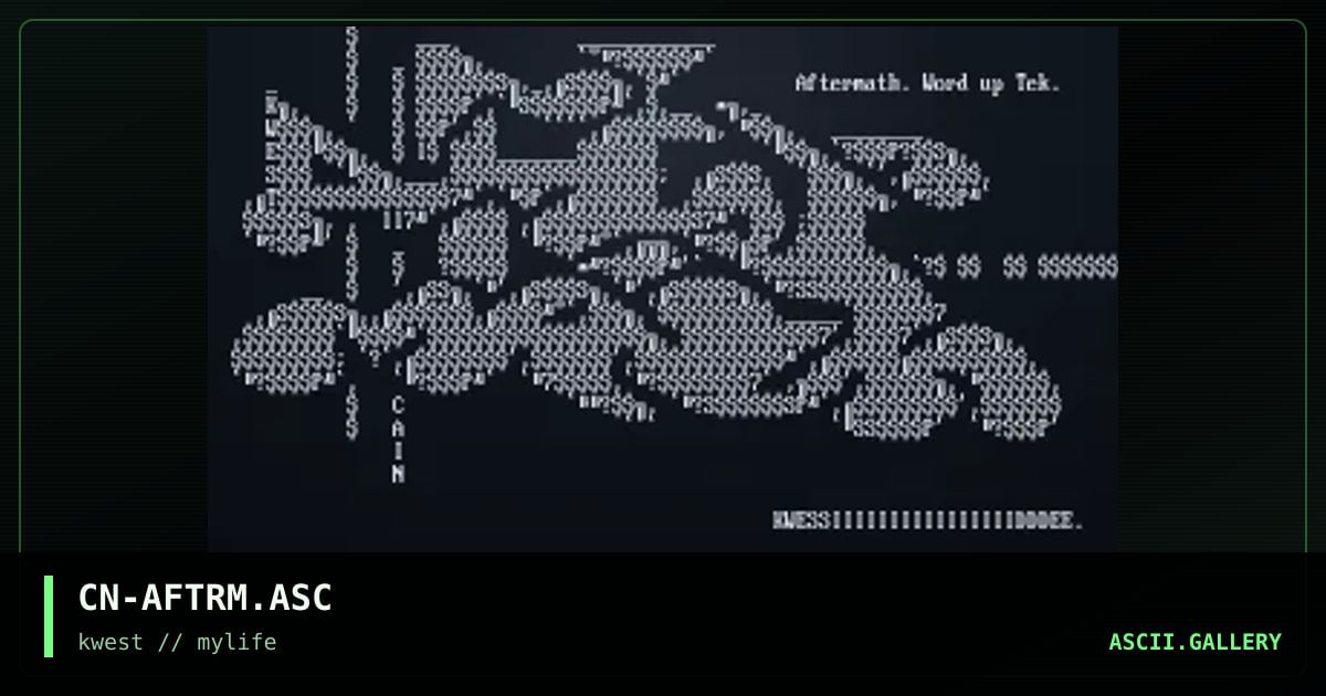 CN-AFTRM.ASC, by cain, 1997
