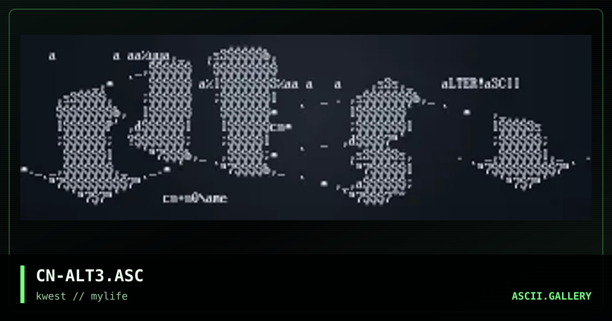 CN-ALT3.ASC, by cain, 1997