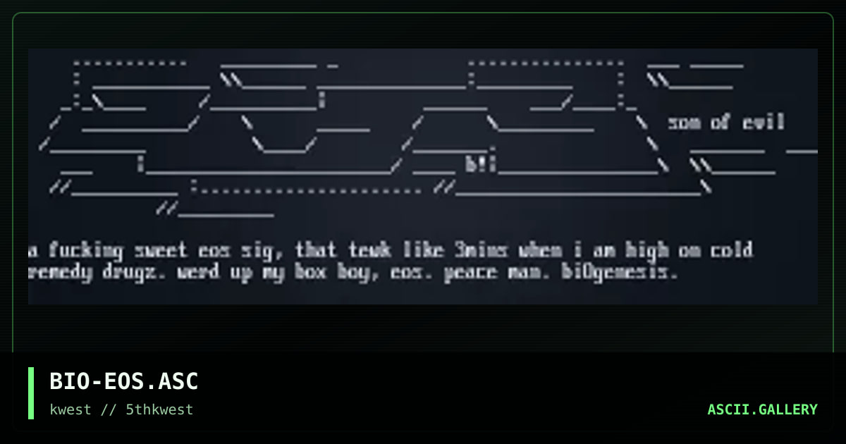 BIO-EOS.ASC, by biogenesis, 1997