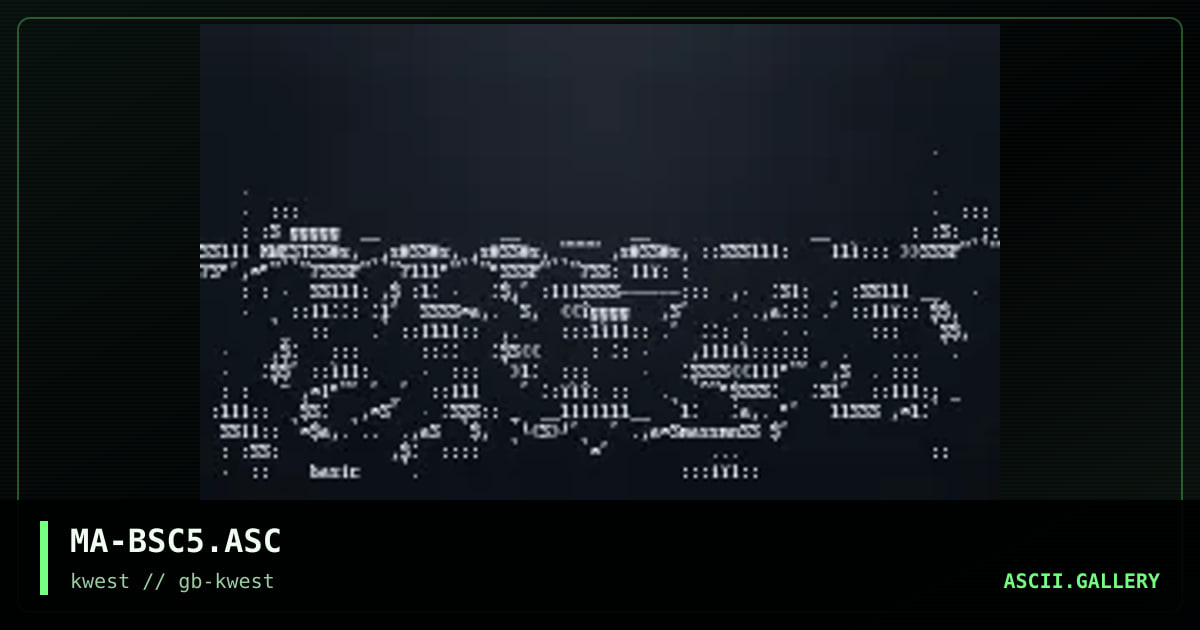 MA-BSC5.ASC, by massm, 1997