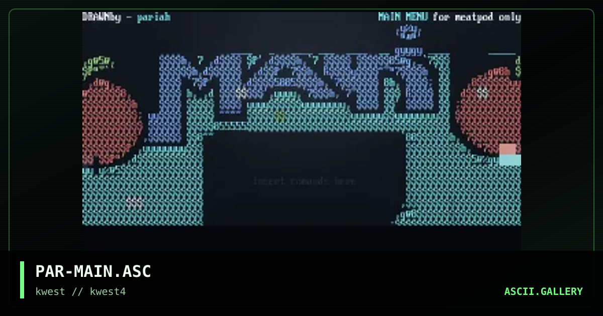 Main Menu, by pariah, 1997