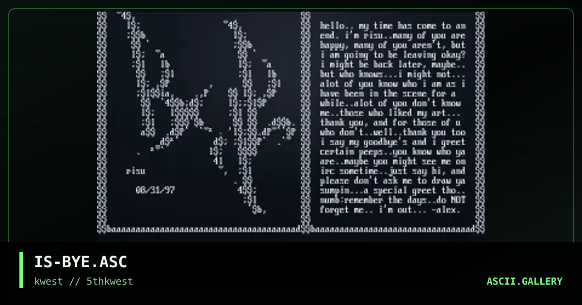 IS-BYE.ASC, by risu, 1997