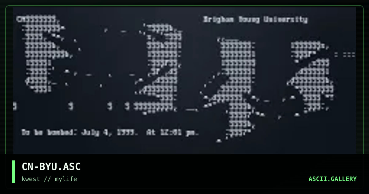 CN-BYU.ASC, by cain, 1997