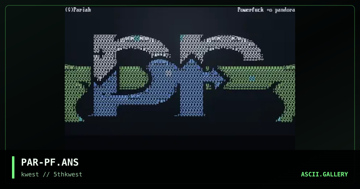 Powerfuck, by pariah, 1997
