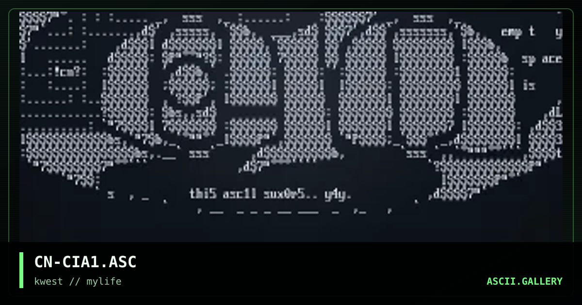 CN-CIA1.ASC, by cain, 1997