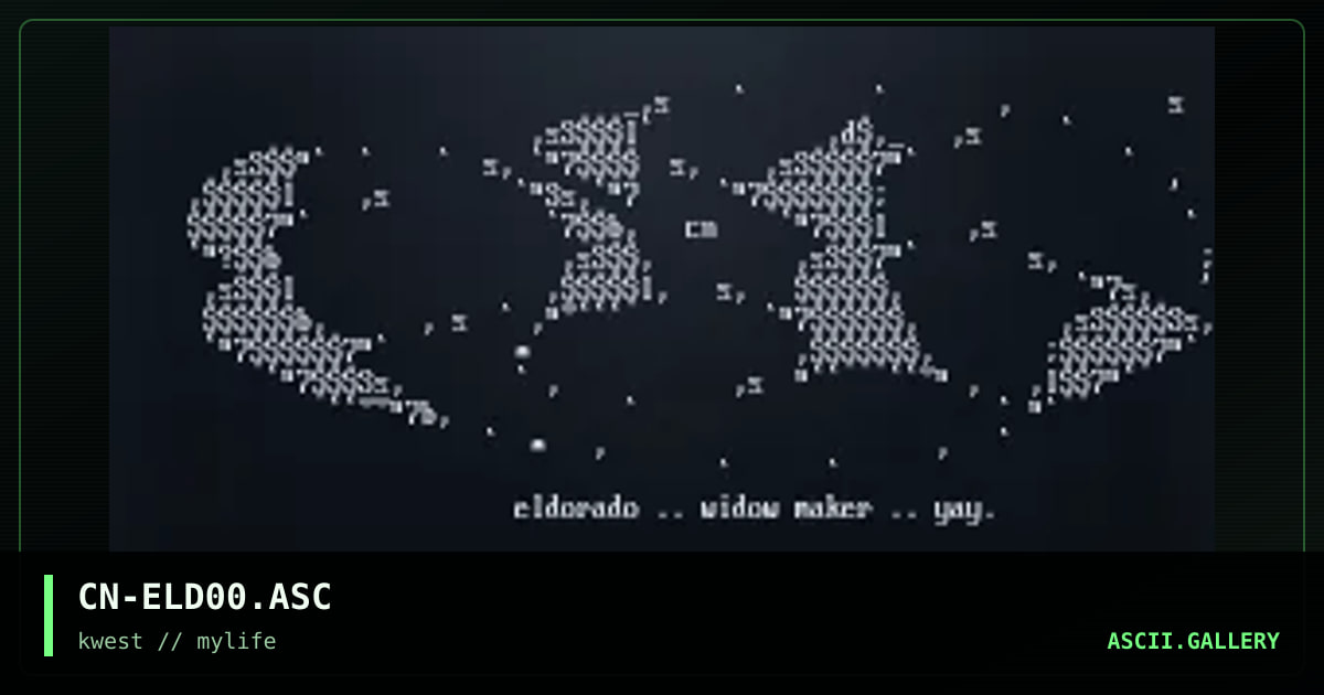 CN-ELD00.ASC, by cain, 1997