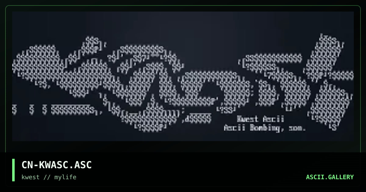 CN-KWASC.ASC, by cain, 1997