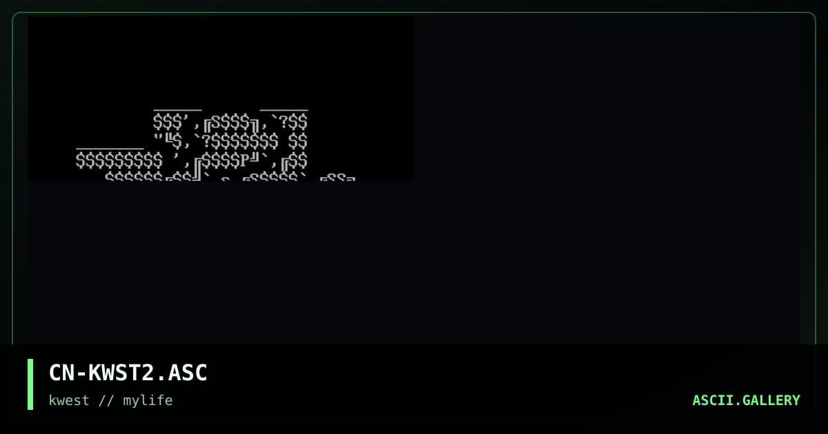 CN-KWST2.ASC, by cain, 1997