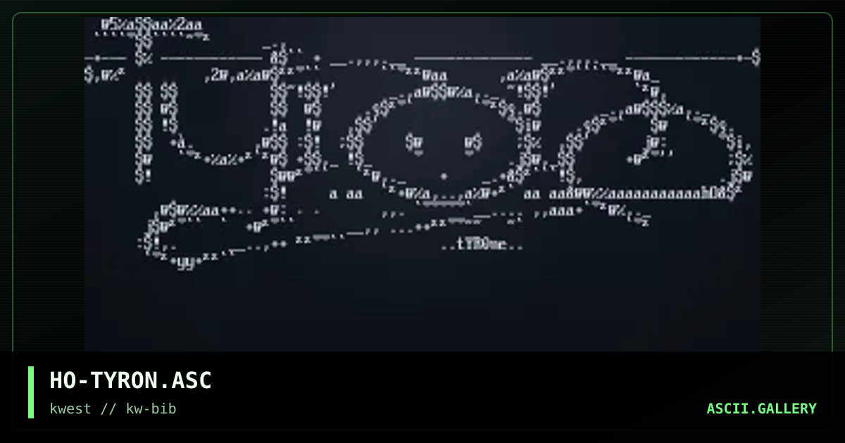 HO-TYRON.ASC, by holocaust, 1998