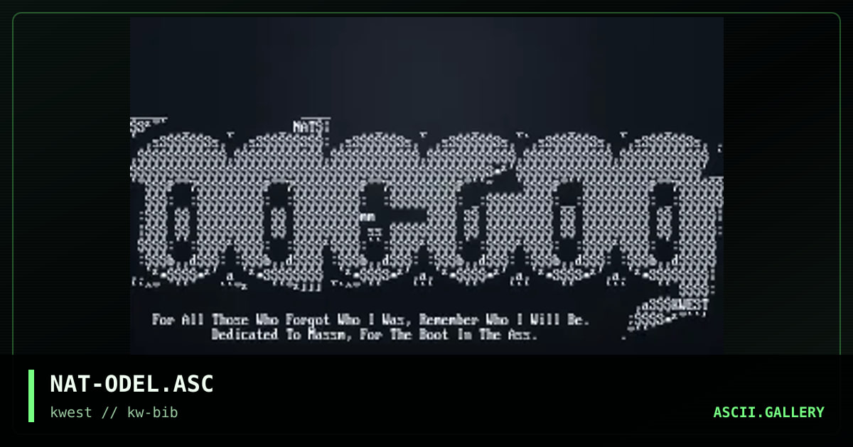 NAT-ODEL.ASC, by nat, 1998