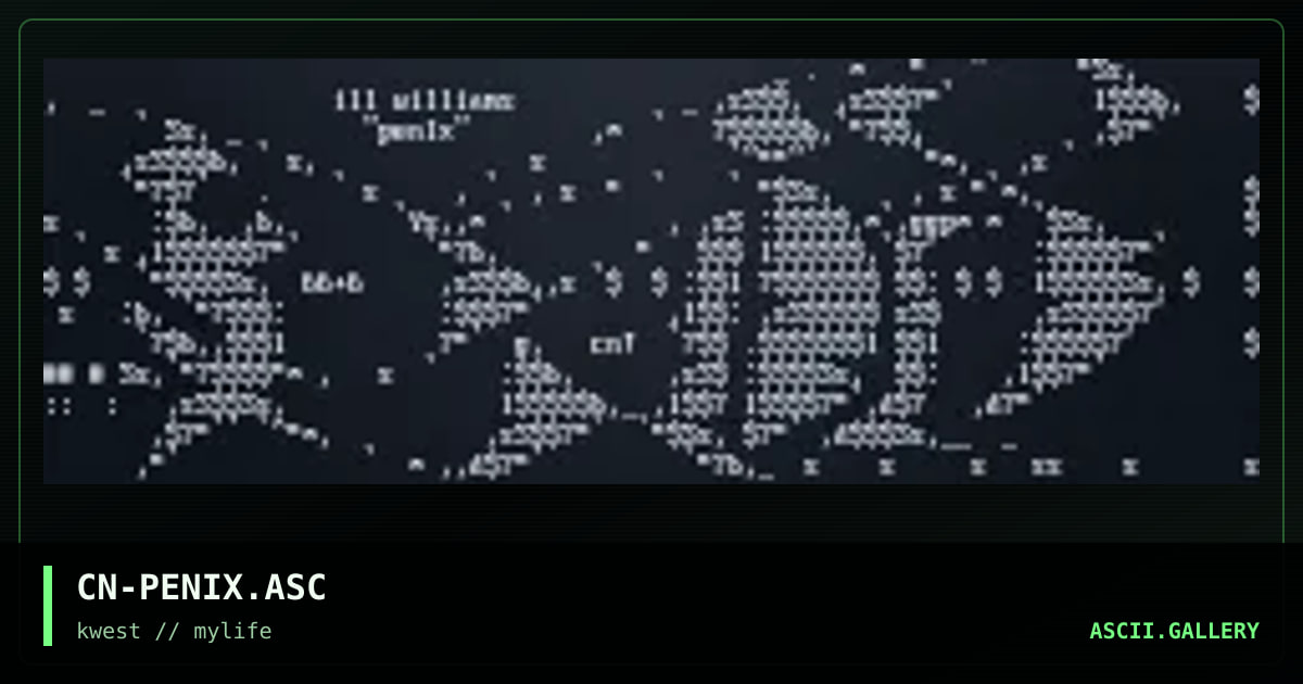 CN-PENIX.ASC, by cain, 1997