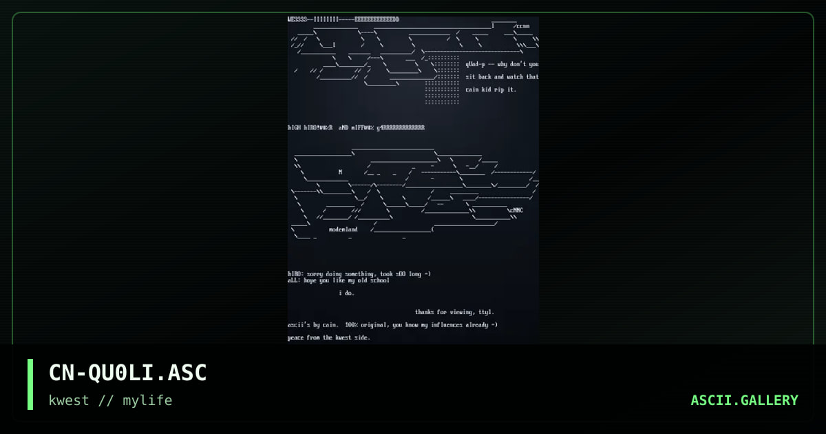 CN-QU0LI.ASC, by cain, 1997